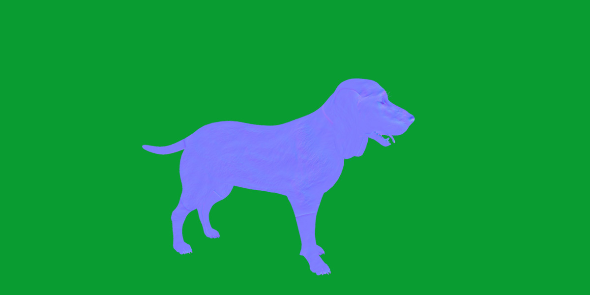 Field Spaniel Dog Low-poly 3D model_18