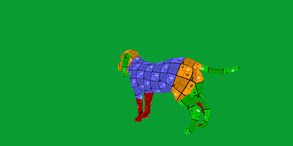 Field Spaniel Dog Low-poly 3D model_28