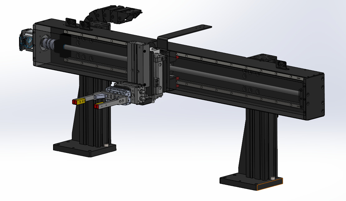 Robot picks up blank products 3D model_1