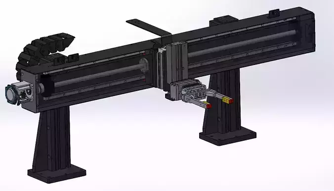 Robot picks up blank products