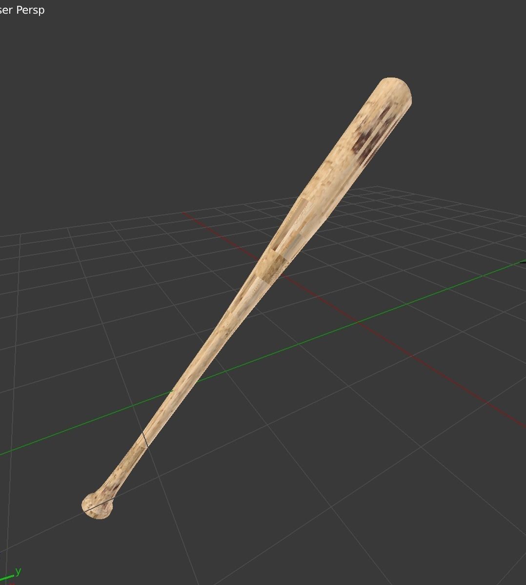 Baseball bat Free 3D model_2