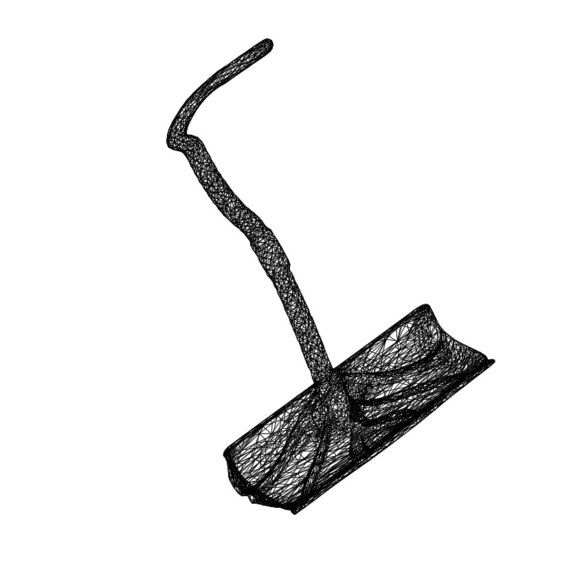 Snow Shovel 3D Model STL OBJ FBX 3D print model_5