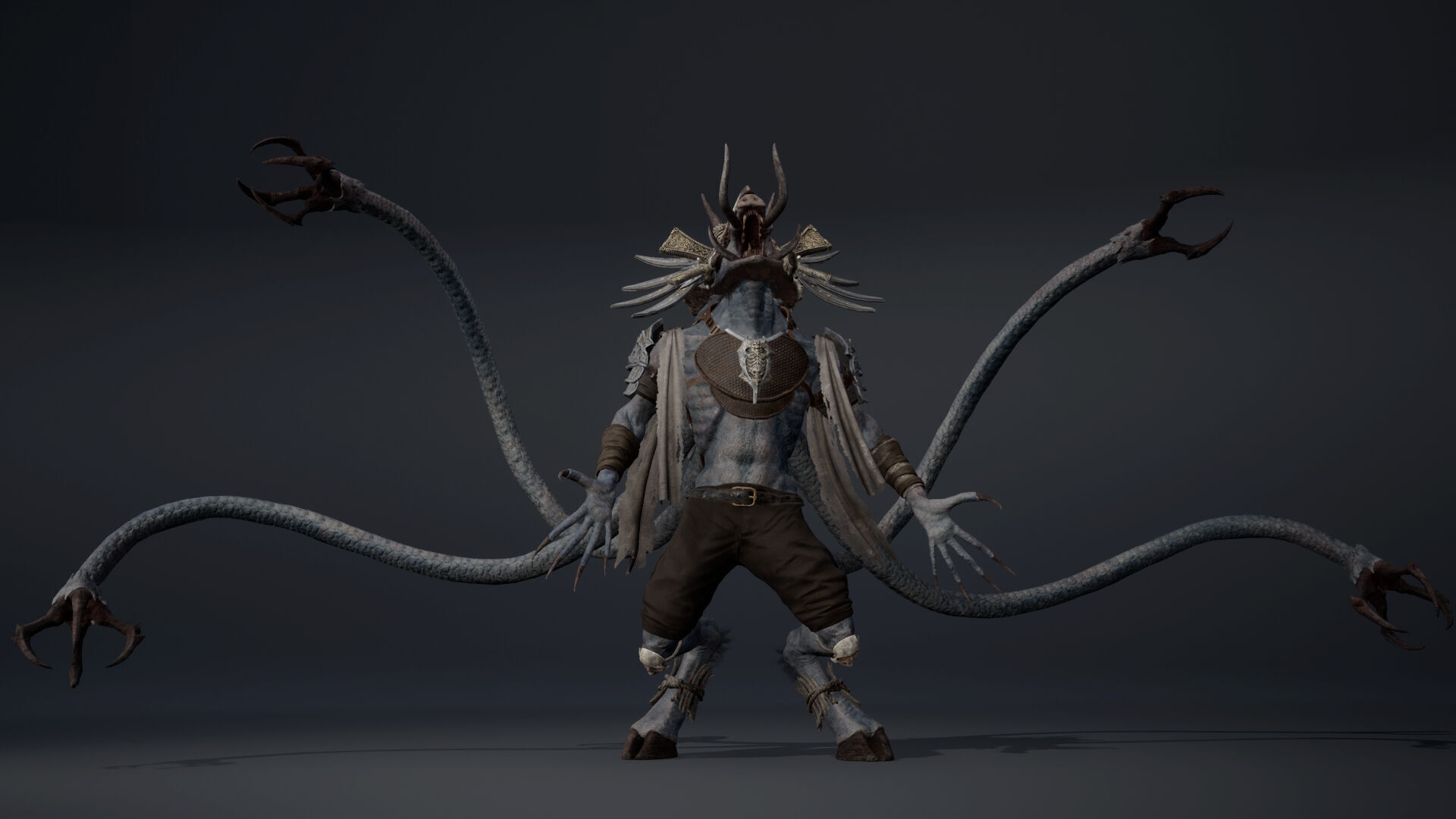 Thunder Mage Tentacle Low-poly 3D model_21