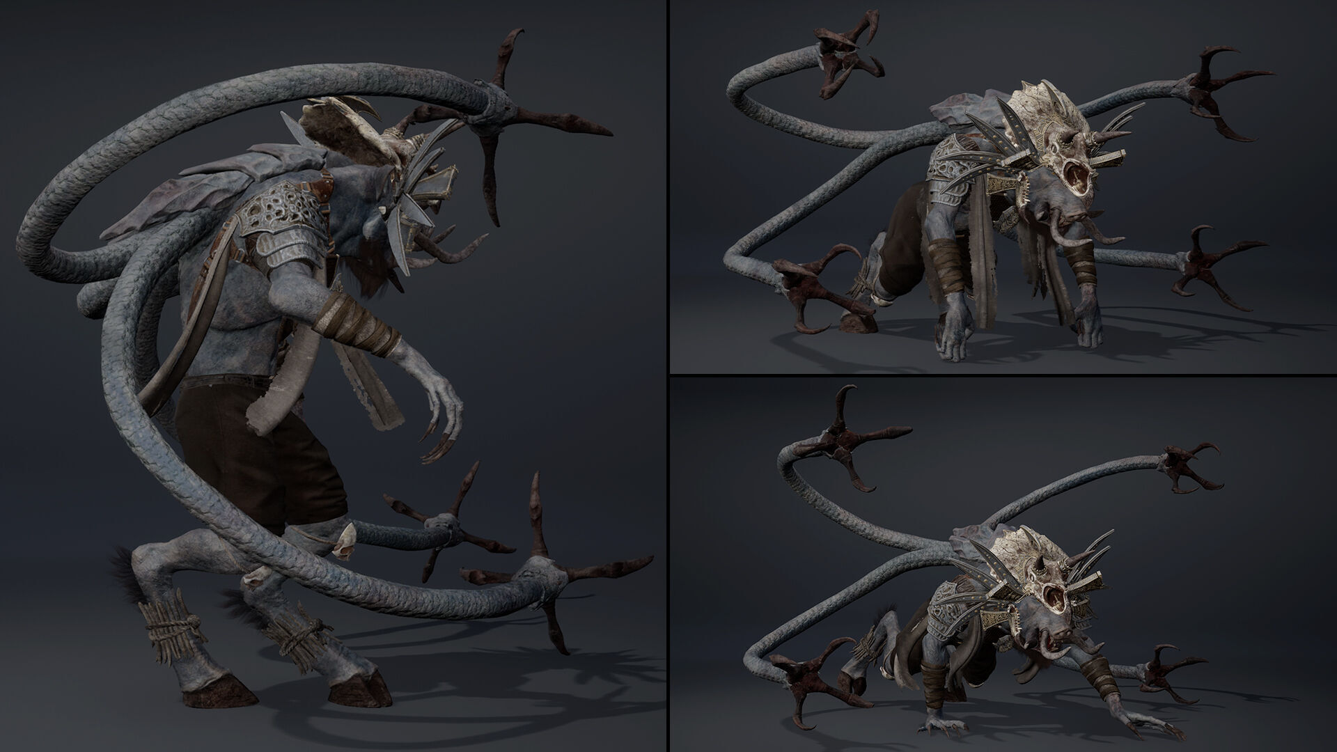 Thunder Mage Tentacle Low-poly 3D model_13