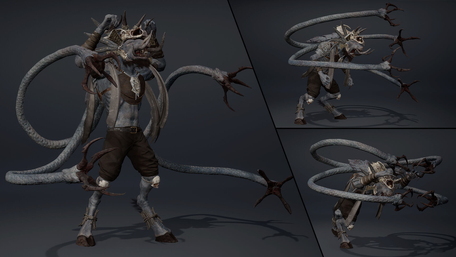 Thunder Mage Tentacle Low-poly 3D model_6