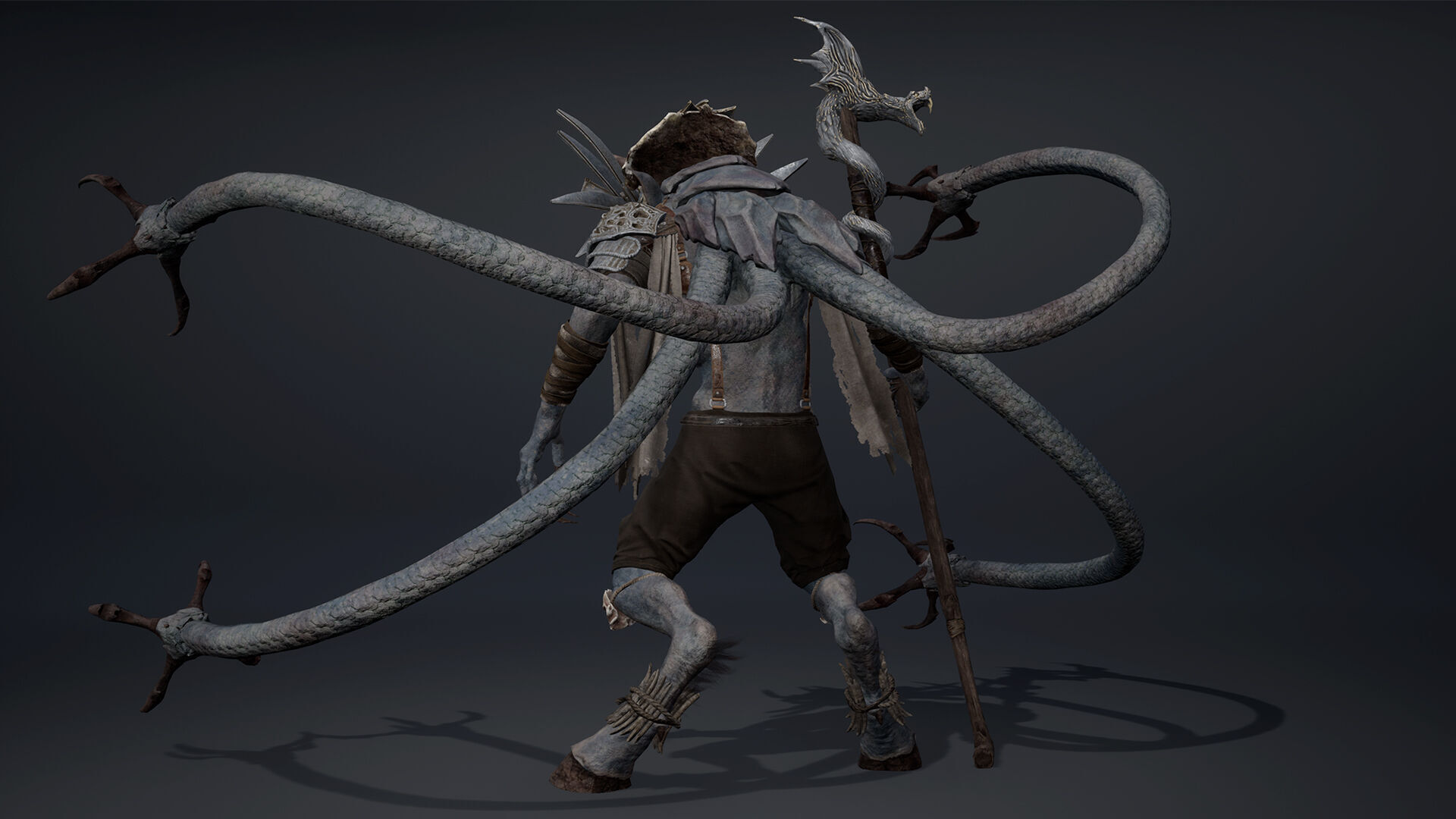 Thunder Mage Tentacle Low-poly 3D model_10