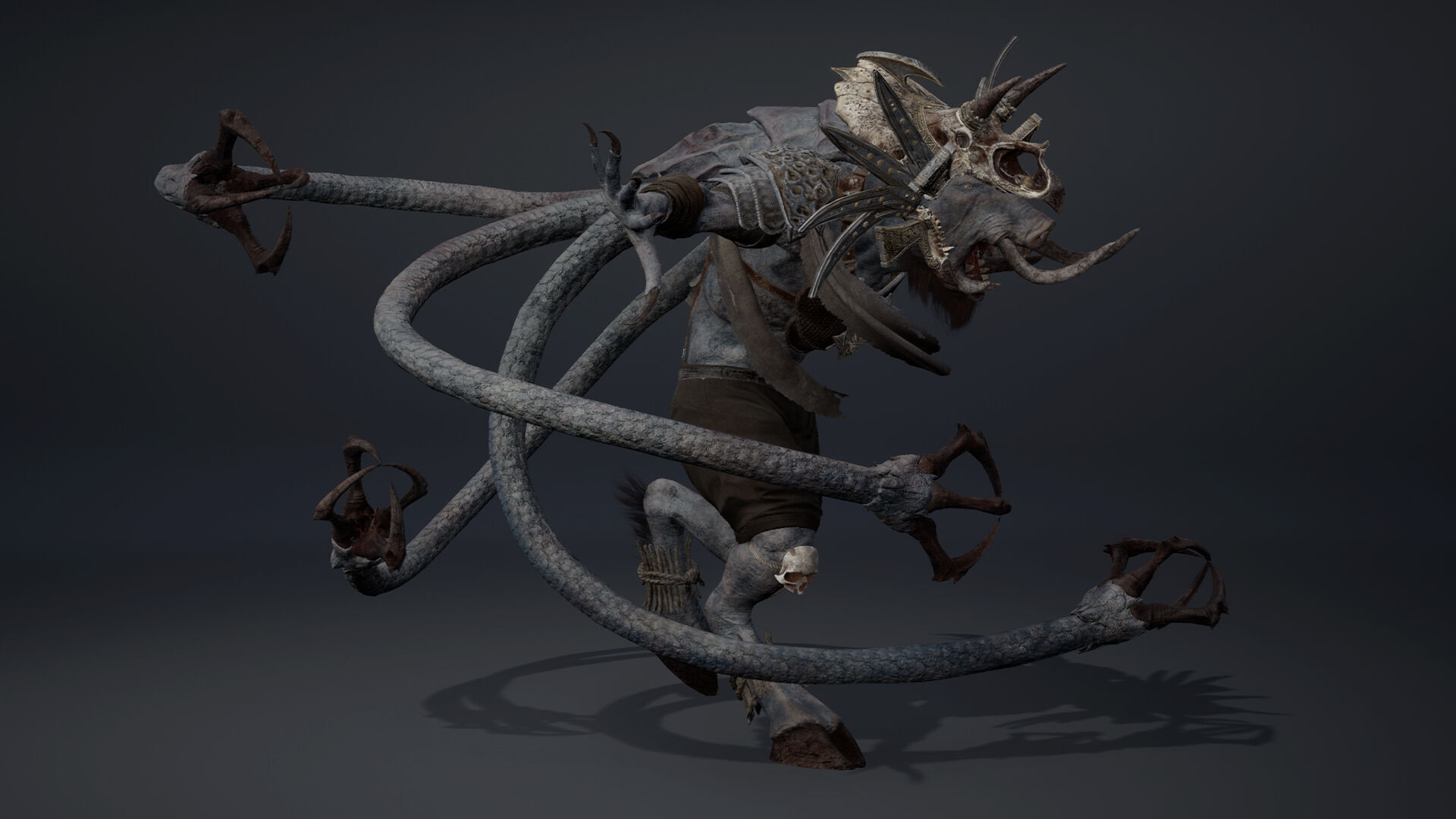 Thunder Mage Tentacle Low-poly 3D model_9