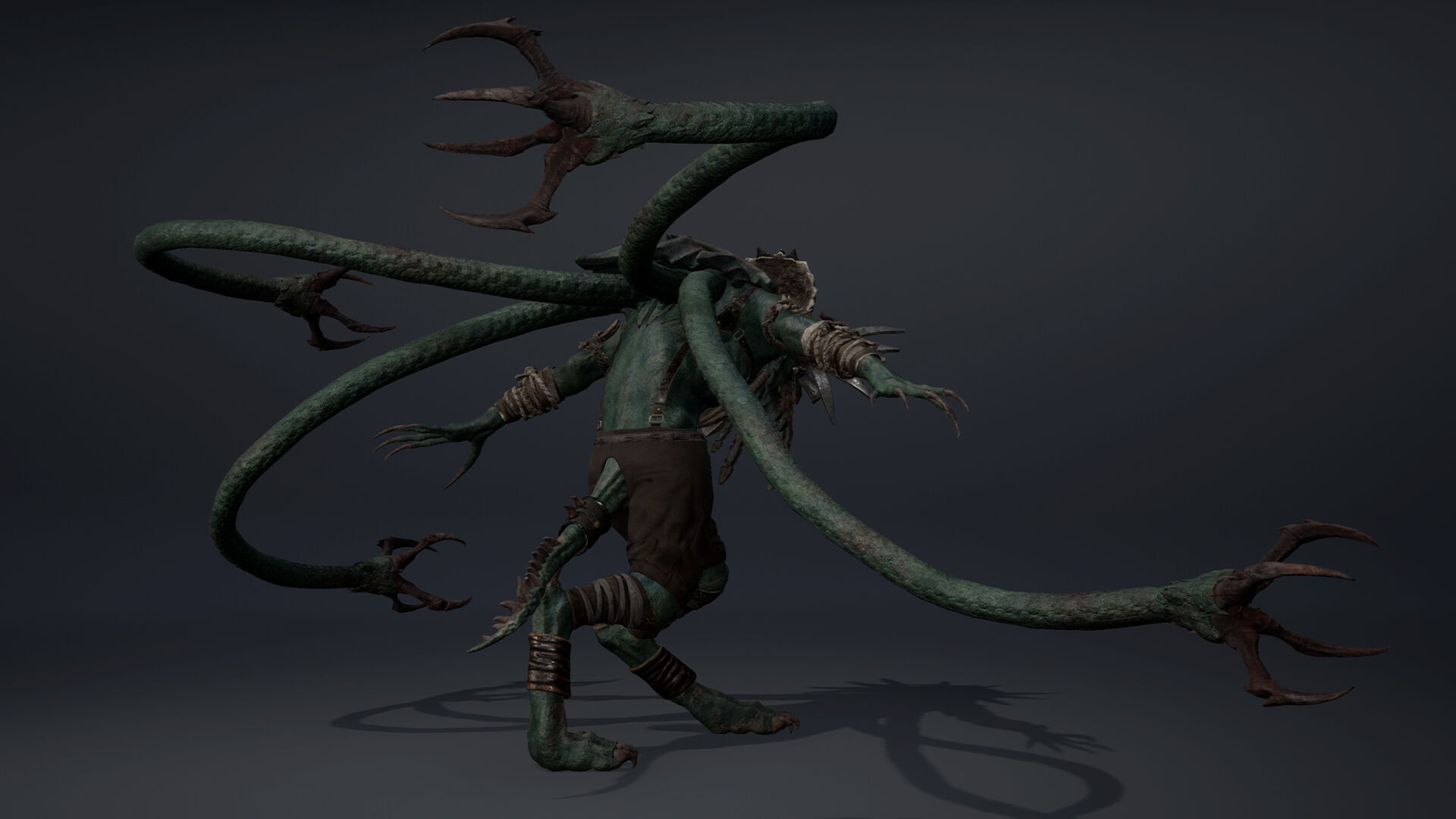 Thunder Mage Tentacle Low-poly 3D model_22