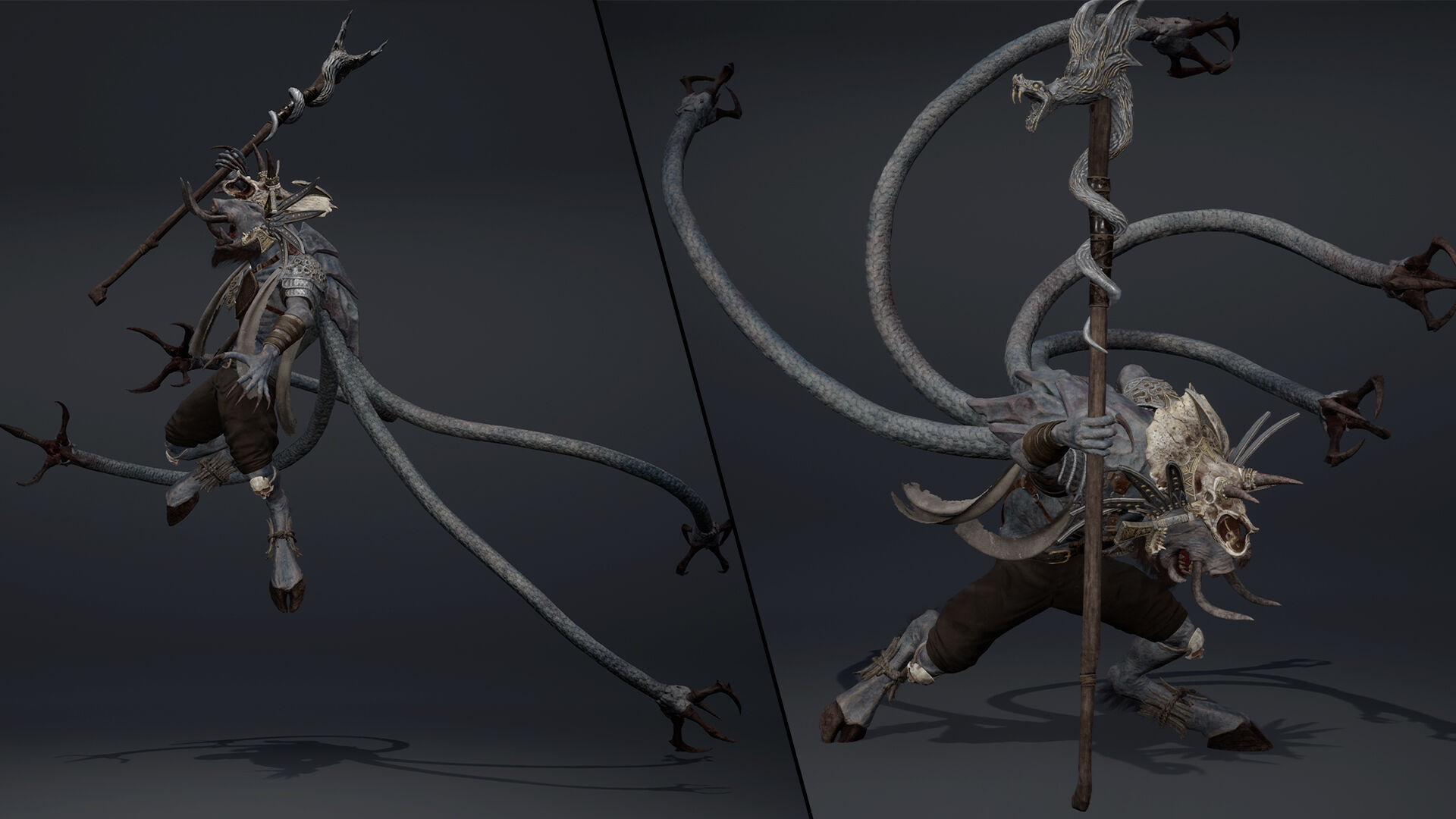 Thunder Mage Tentacle Low-poly 3D model_7