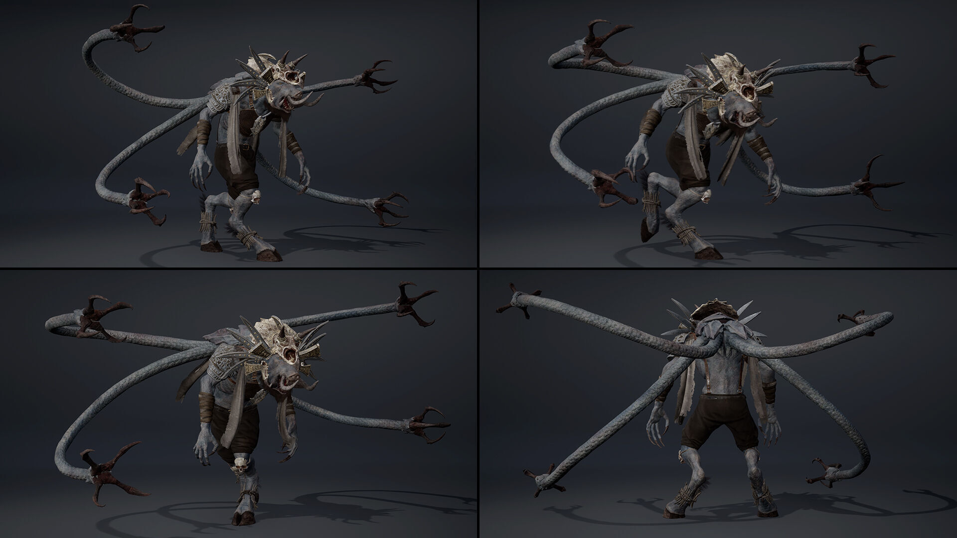 Thunder Mage Tentacle Low-poly 3D model_14