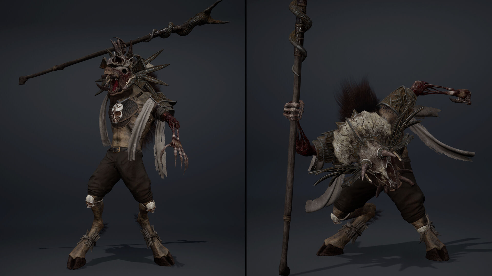 Thunder Mage Damaged Low-poly 3D model_8