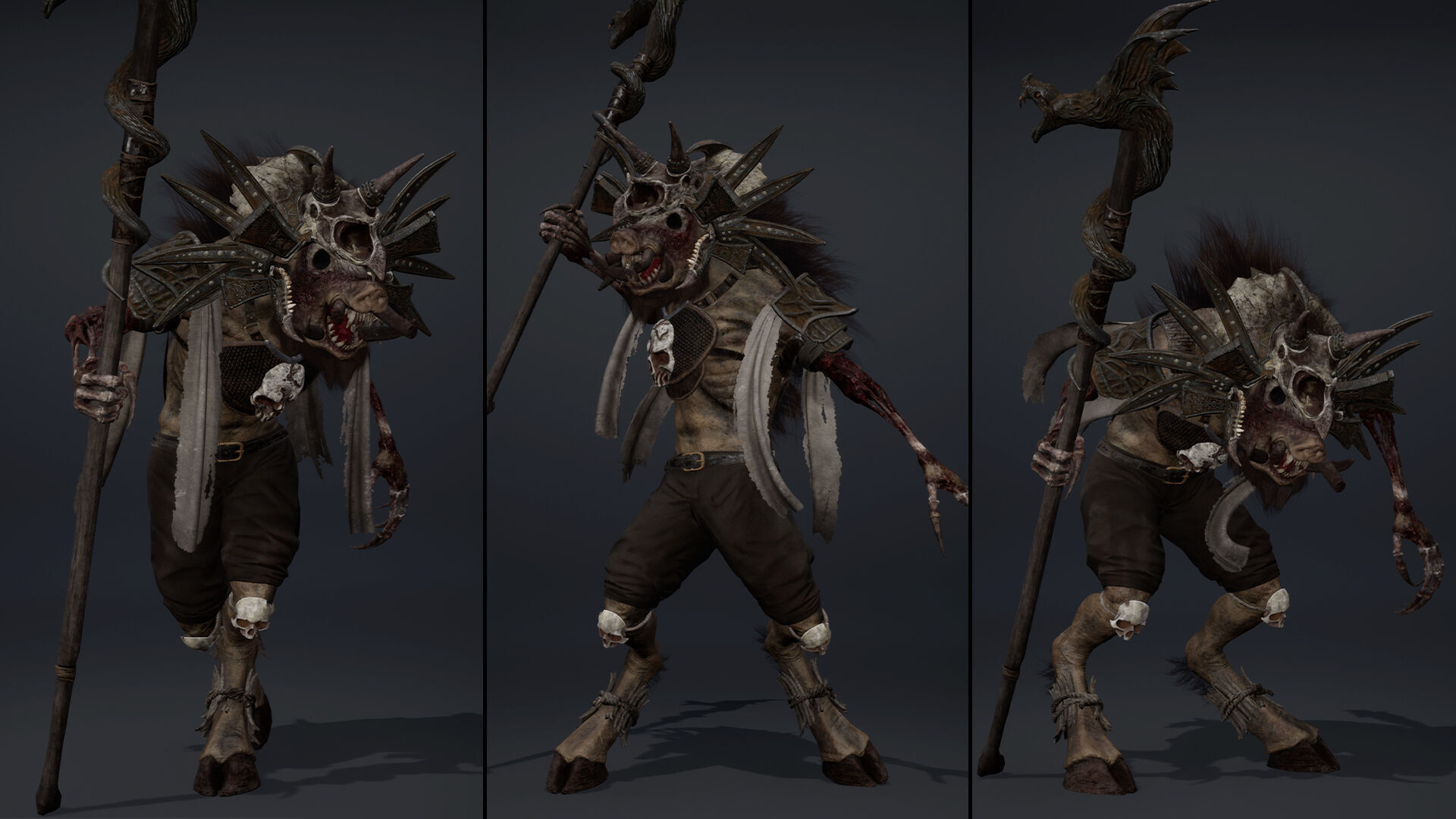 Thunder Mage Damaged Low-poly 3D model_14