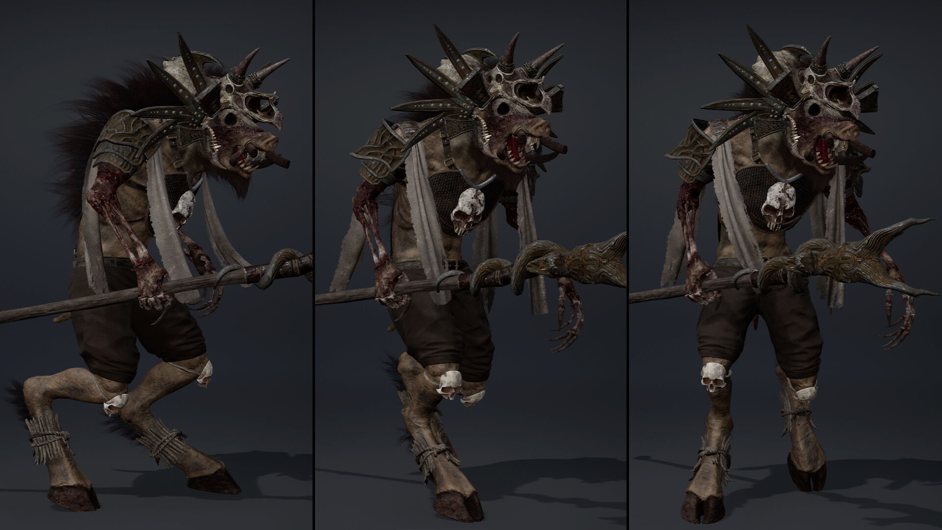 Thunder Mage Damaged Low-poly 3D model_13