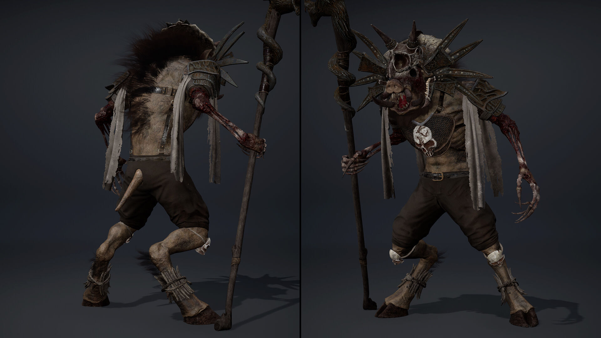 Thunder Mage Damaged Low-poly 3D model_19