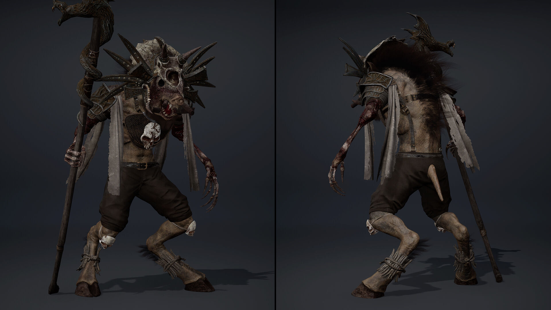 Thunder Mage Damaged Low-poly 3D model_5