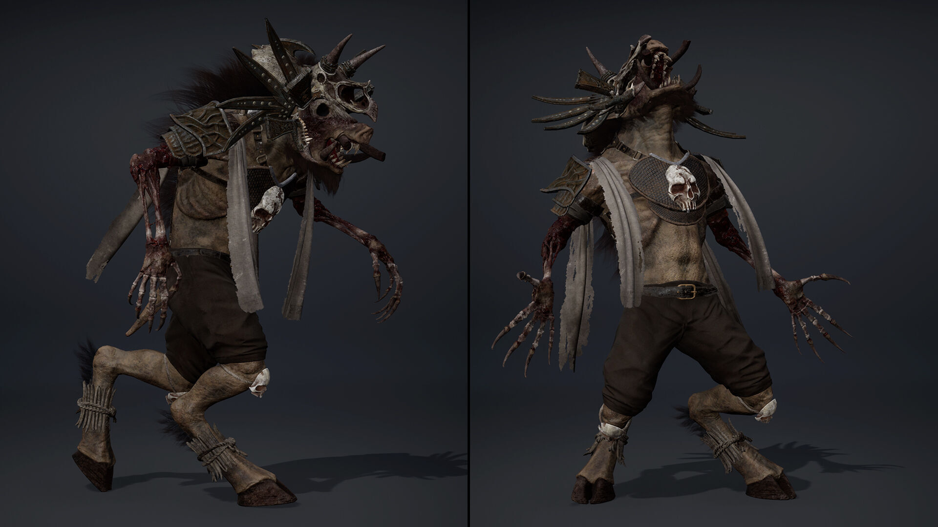 Thunder Mage Damaged Low-poly 3D model_22