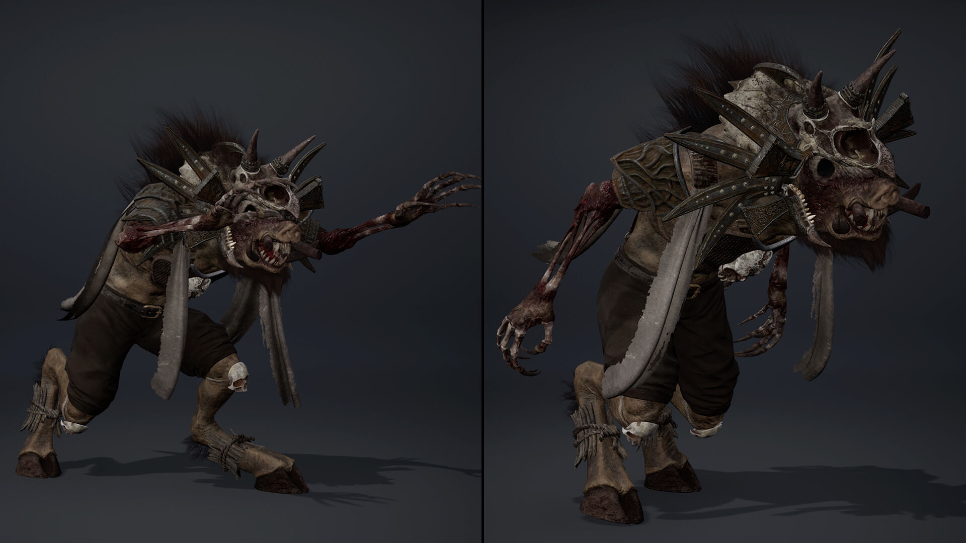 Thunder Mage Damaged Low-poly 3D model_21