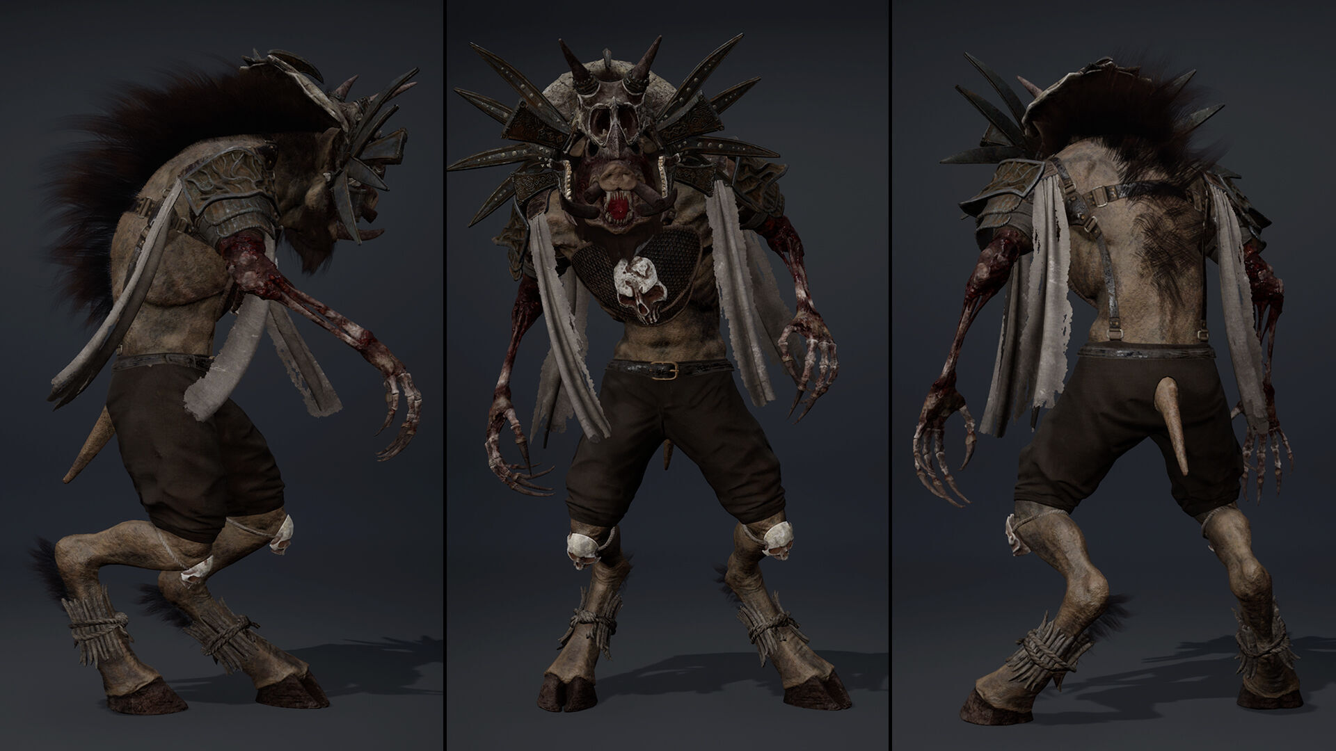 Thunder Mage Damaged Low-poly 3D model_12