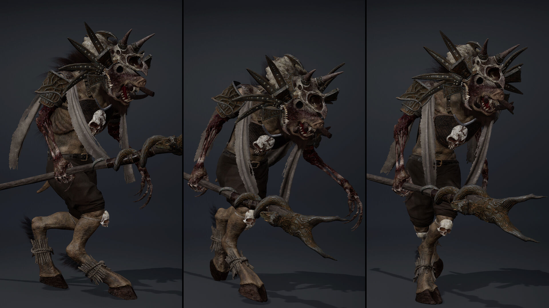 Thunder Mage Damaged Low-poly 3D model_16