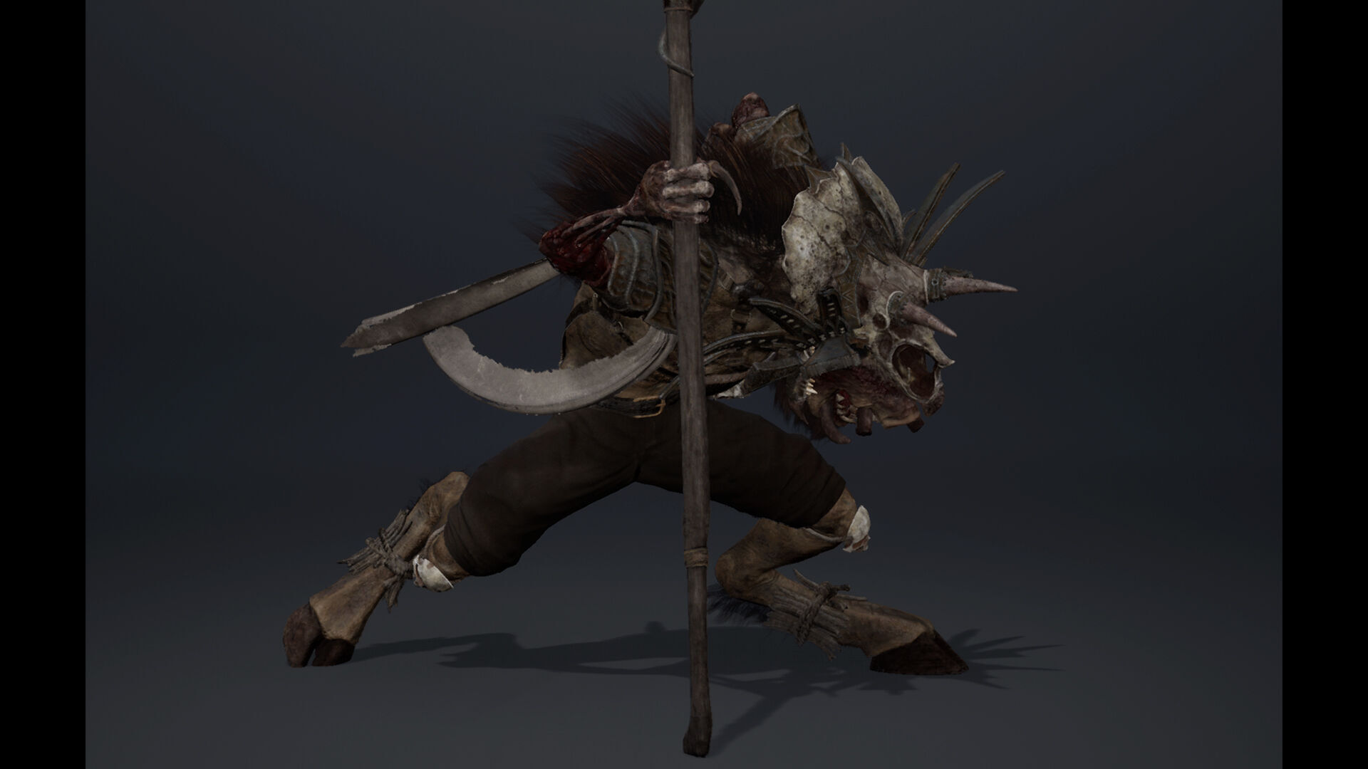 Thunder Mage Damaged Low-poly 3D model_17