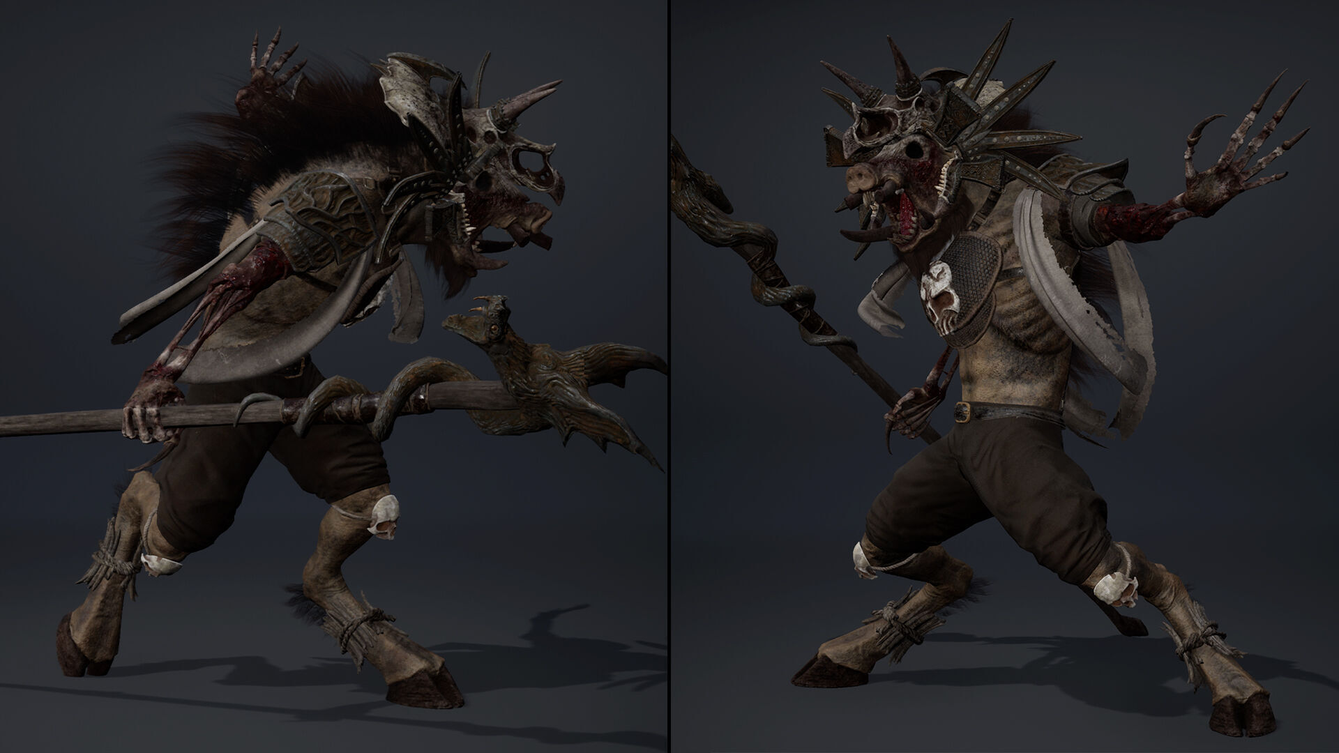 Thunder Mage Damaged Low-poly 3D model_6