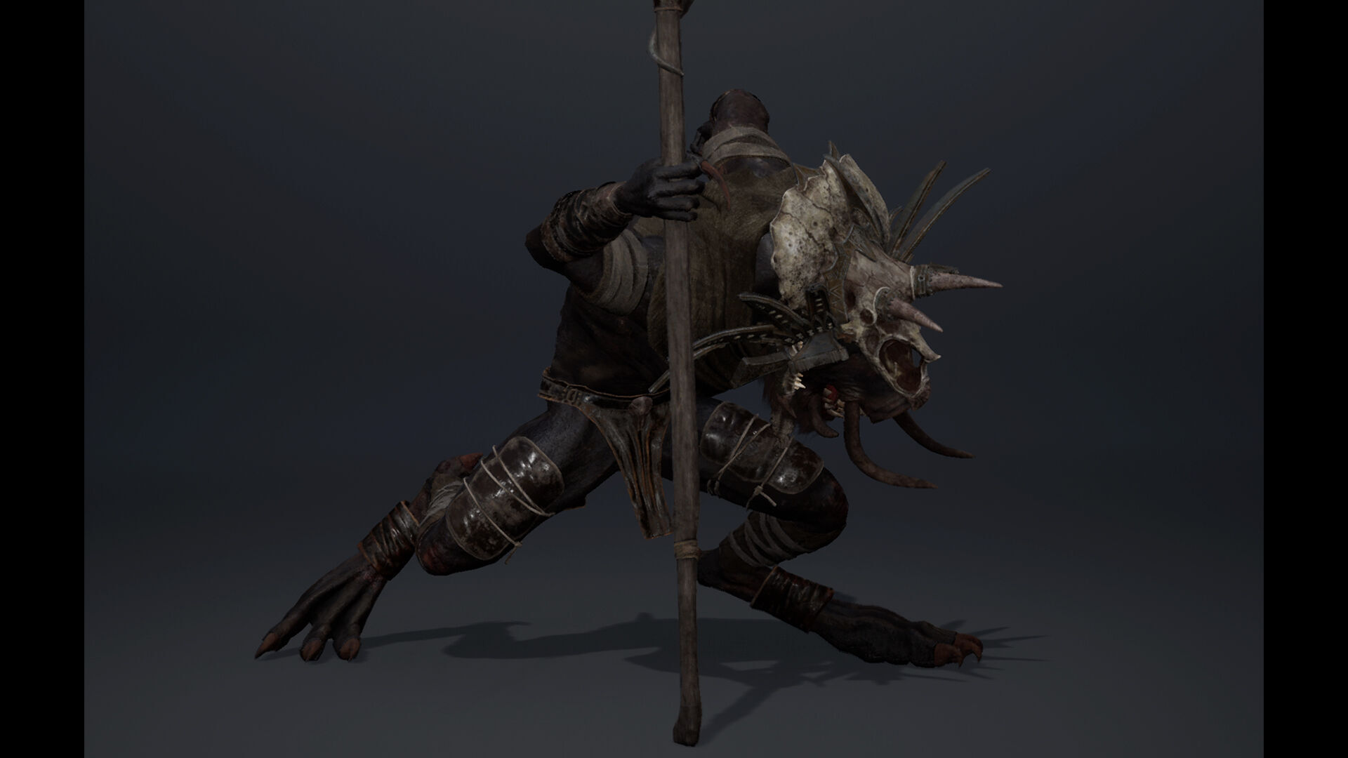 Thunder Mage Arm1 Brutal Low-poly 3D model_20