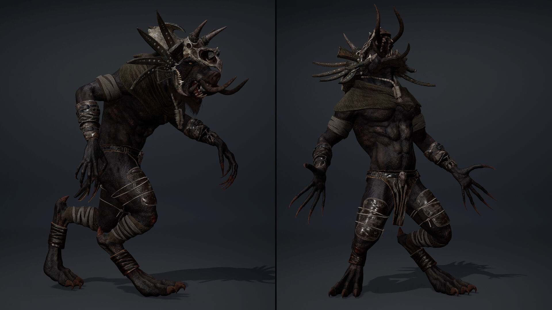 Thunder Mage Arm1 Brutal Low-poly 3D model_18