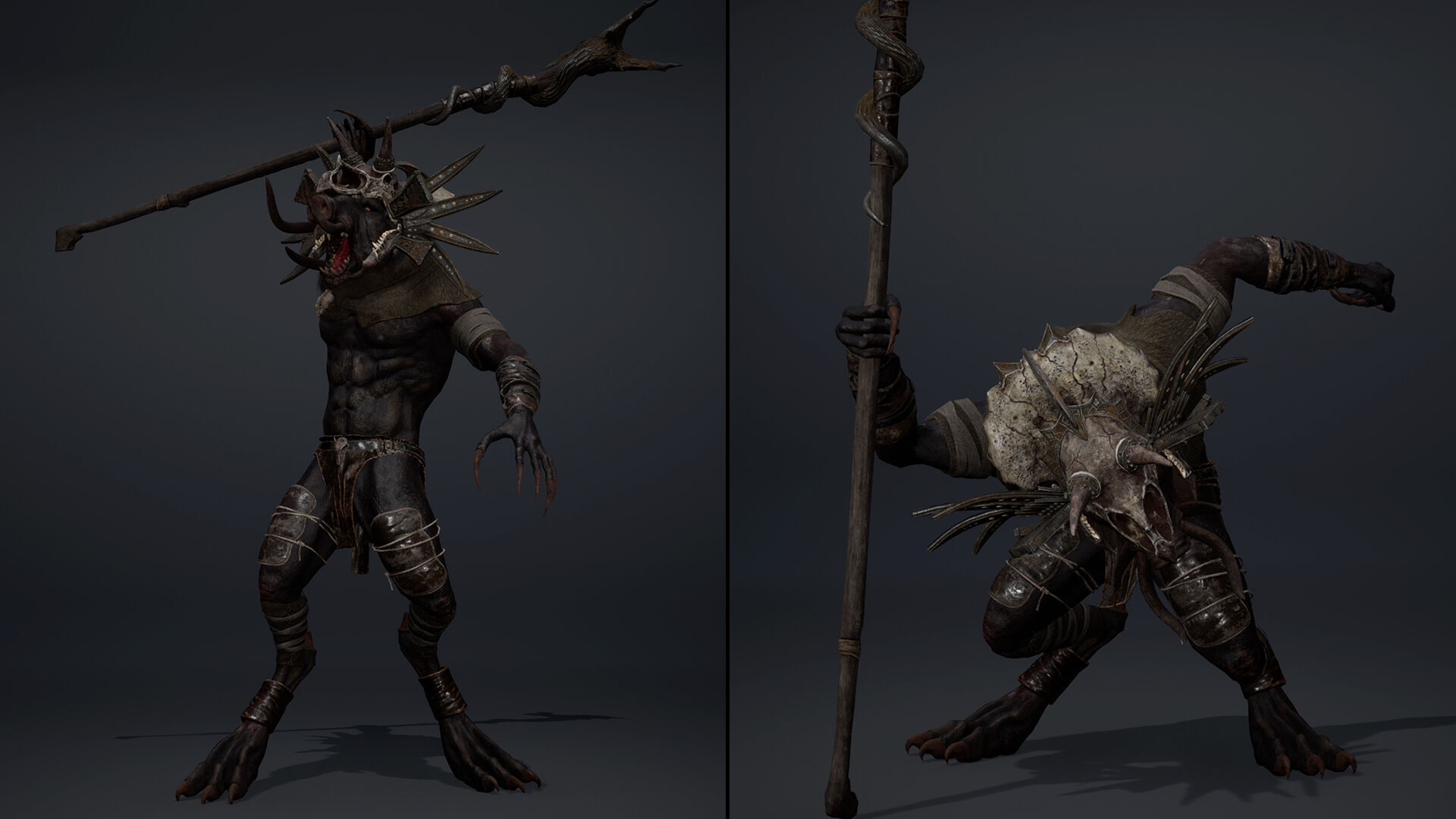 Thunder Mage Arm1 Brutal Low-poly 3D model_7