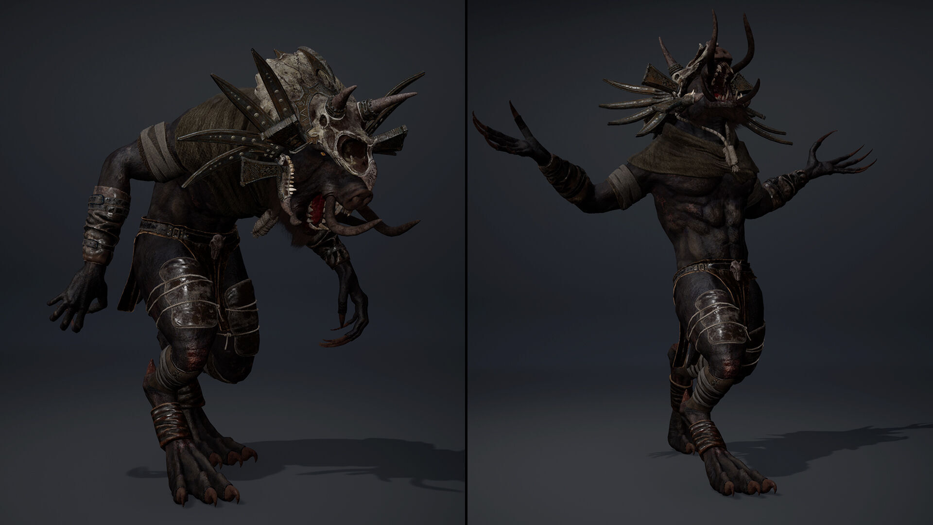 Thunder Mage Arm1 Brutal Low-poly 3D model_22