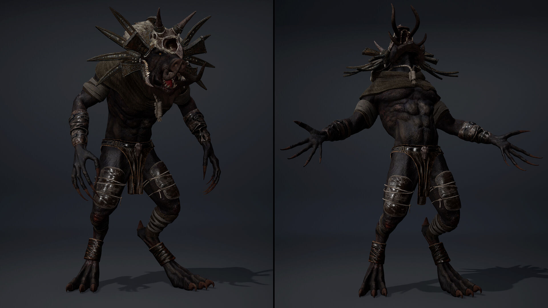 Thunder Mage Arm1 Brutal Low-poly 3D model_19