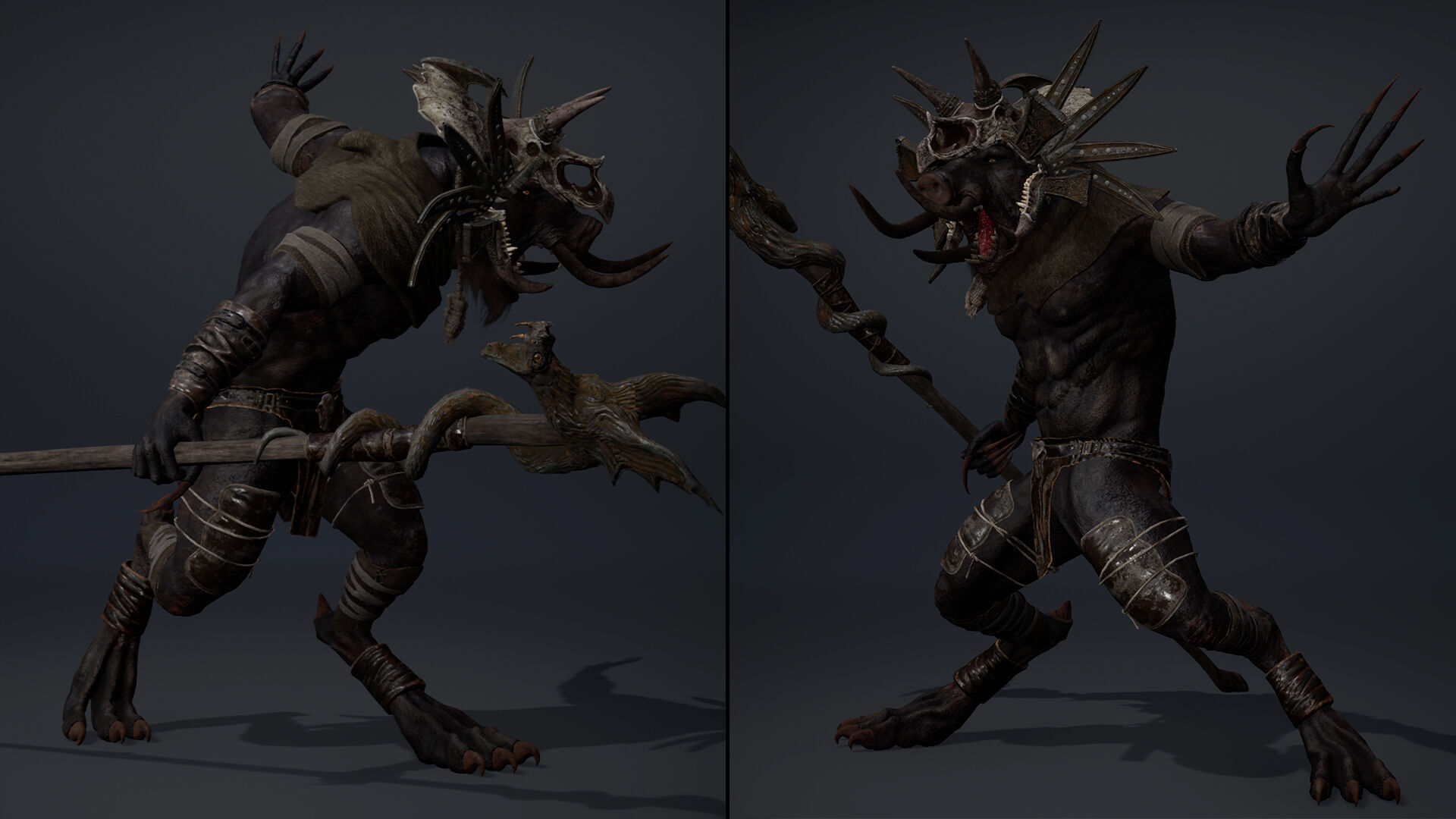 Thunder Mage Arm1 Brutal Low-poly 3D model_6