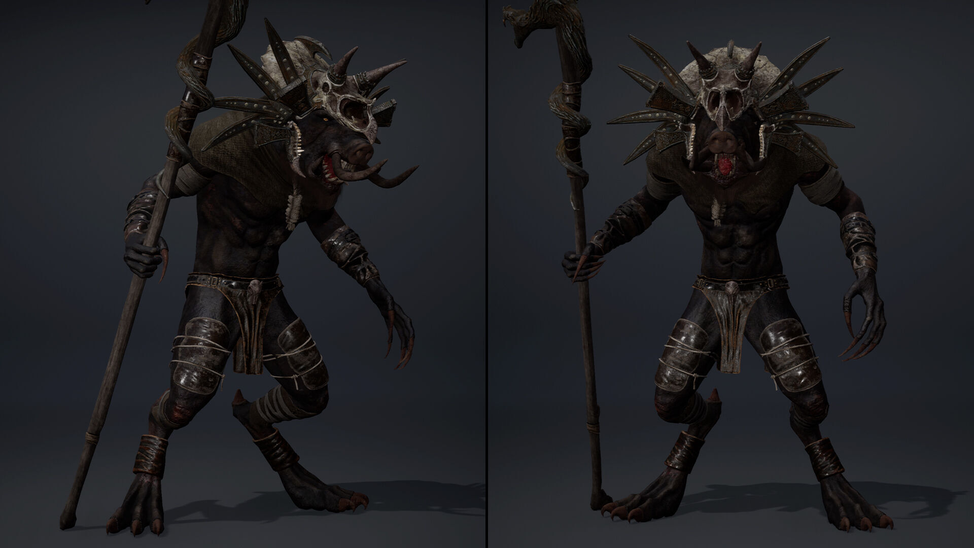 Thunder Mage Arm1 Brutal Low-poly 3D model_15