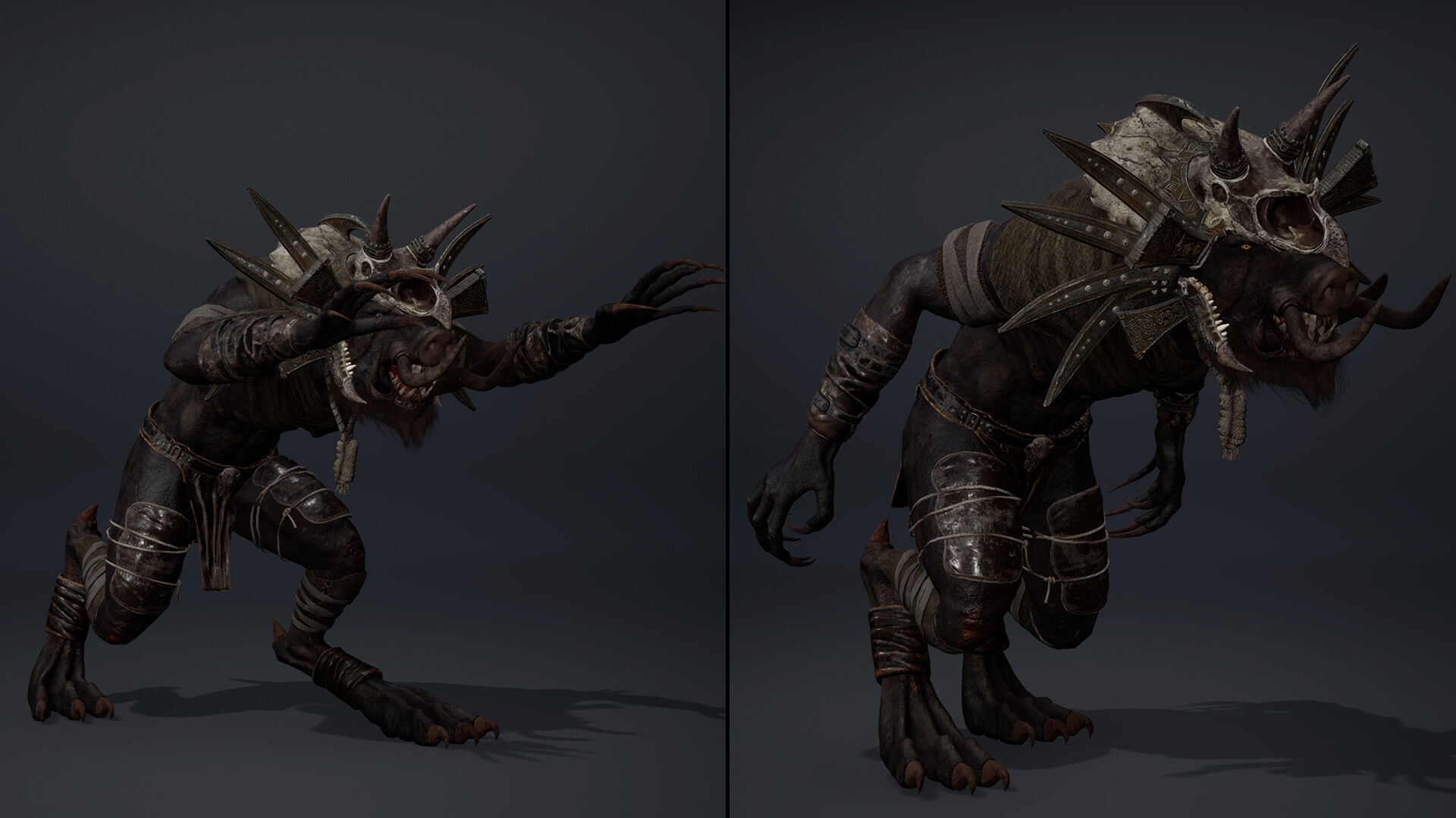 Thunder Mage Arm1 Brutal Low-poly 3D model_17