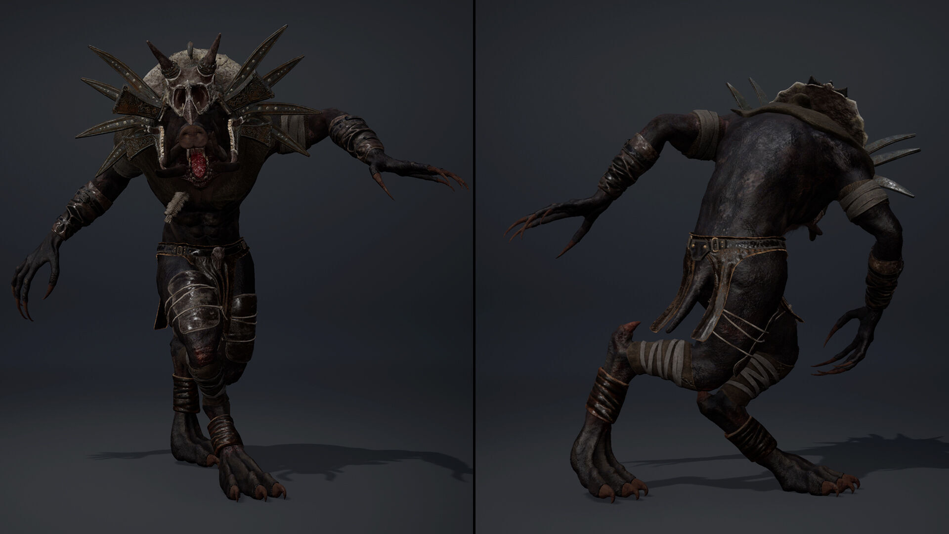 Thunder Mage Arm1 Brutal Low-poly 3D model_23