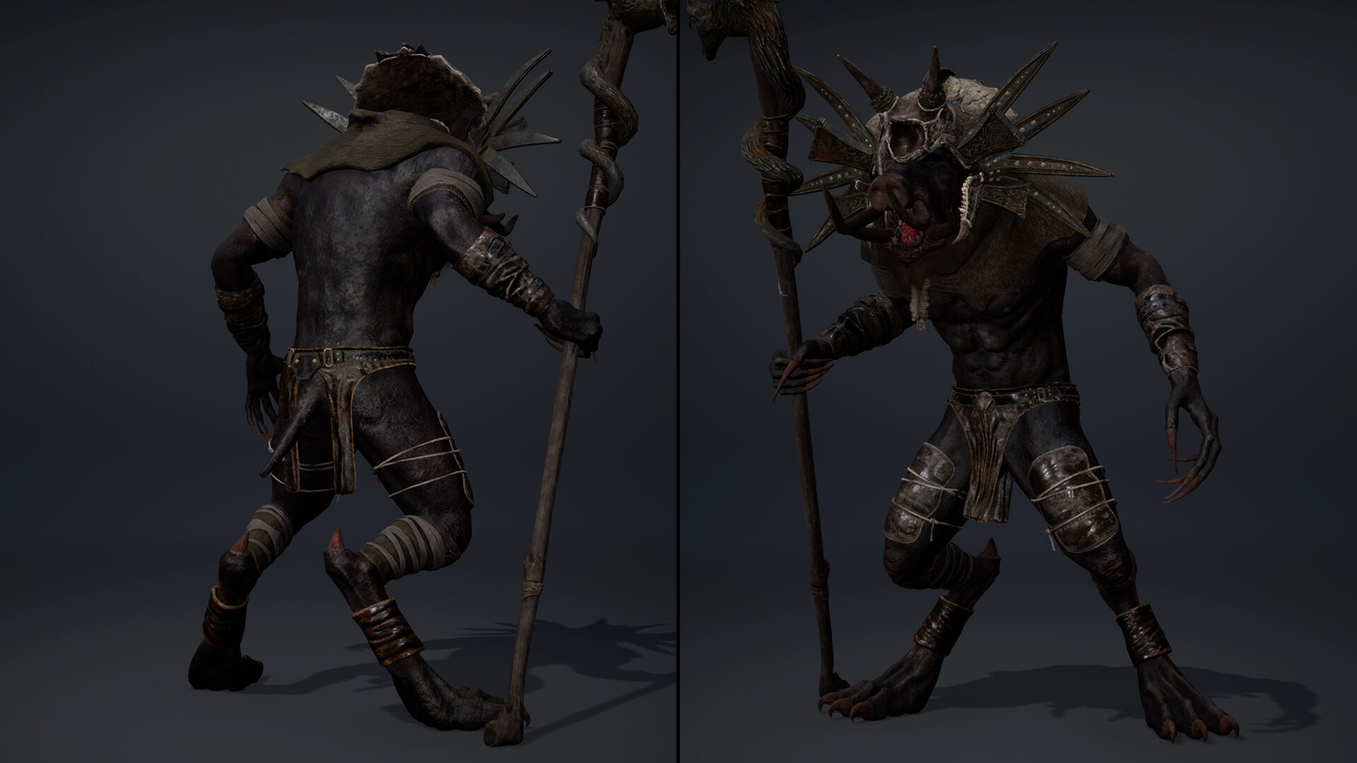 Thunder Mage Arm1 Brutal Low-poly 3D model_21