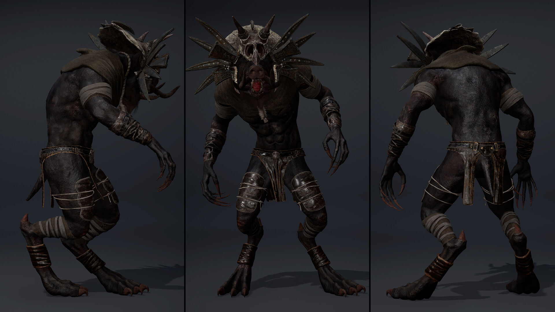 Thunder Mage Arm1 Brutal Low-poly 3D model_11