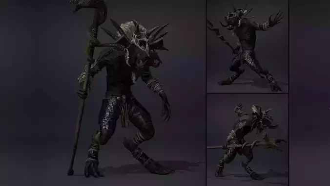 Thunder Mage Arm1 Low-poly 3D model