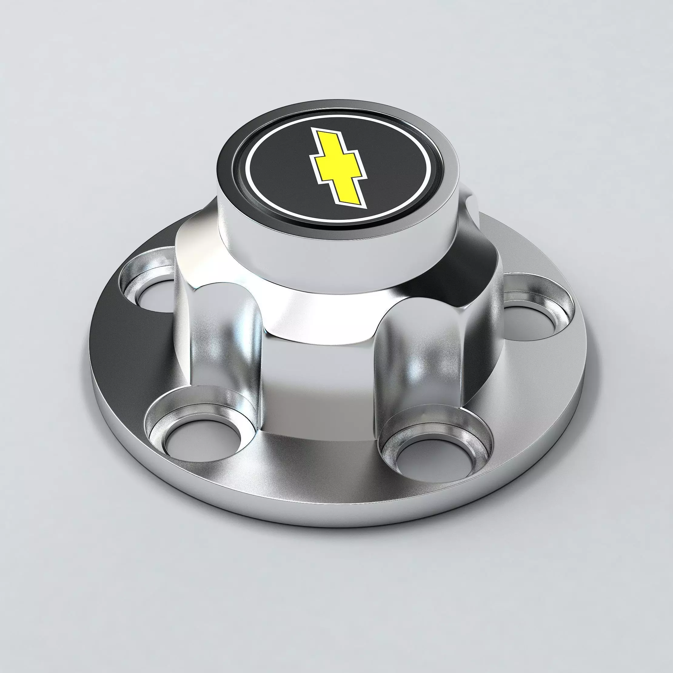 Chevrolet Rally Wheel Center Hub Cap 5x127 3D print model_0