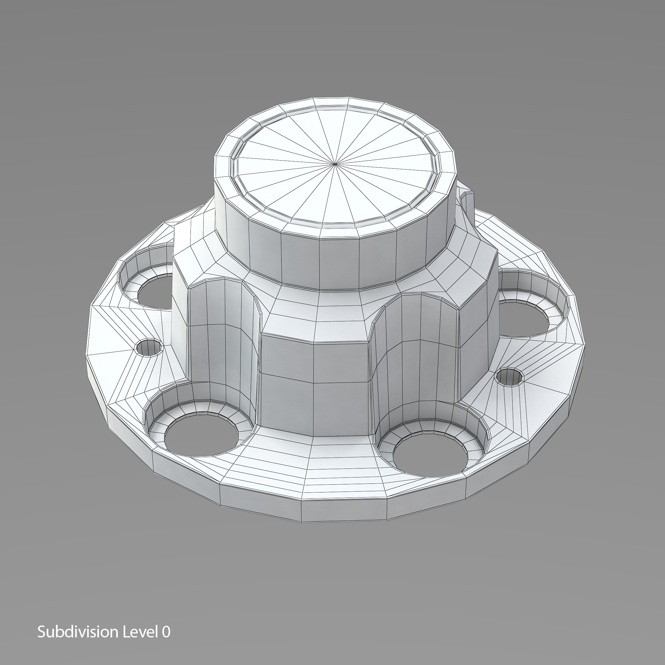 Chevrolet Rally Wheel Center Hub Cap 5x127 3D print model_8