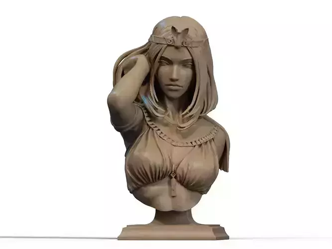 Cleopatra Bust 3D Print 3D print model