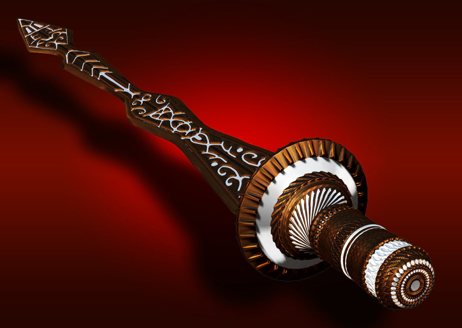 A Sword worthy of a King Low-poly 3D model_1