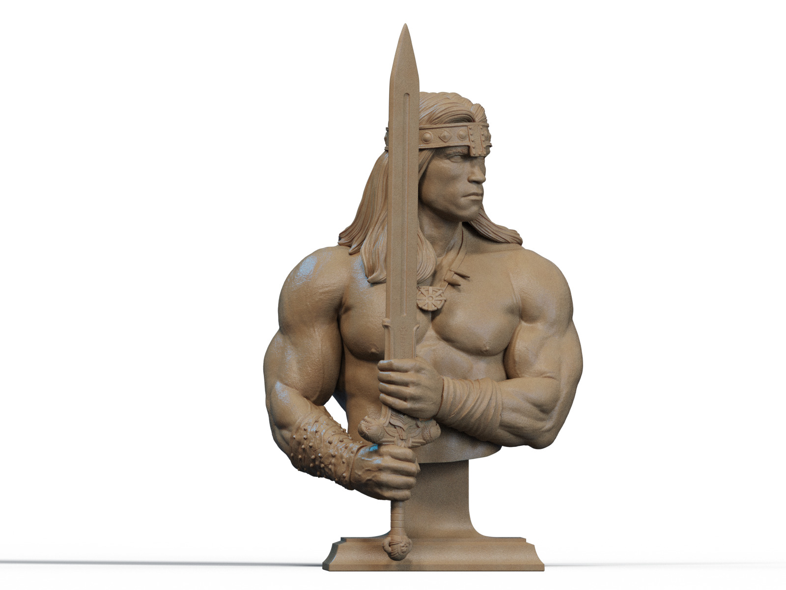 Conan Bust 3D Print 3D print model_2
