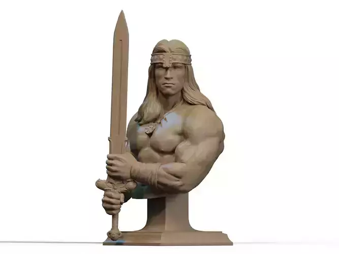 Conan Bust 3D Print