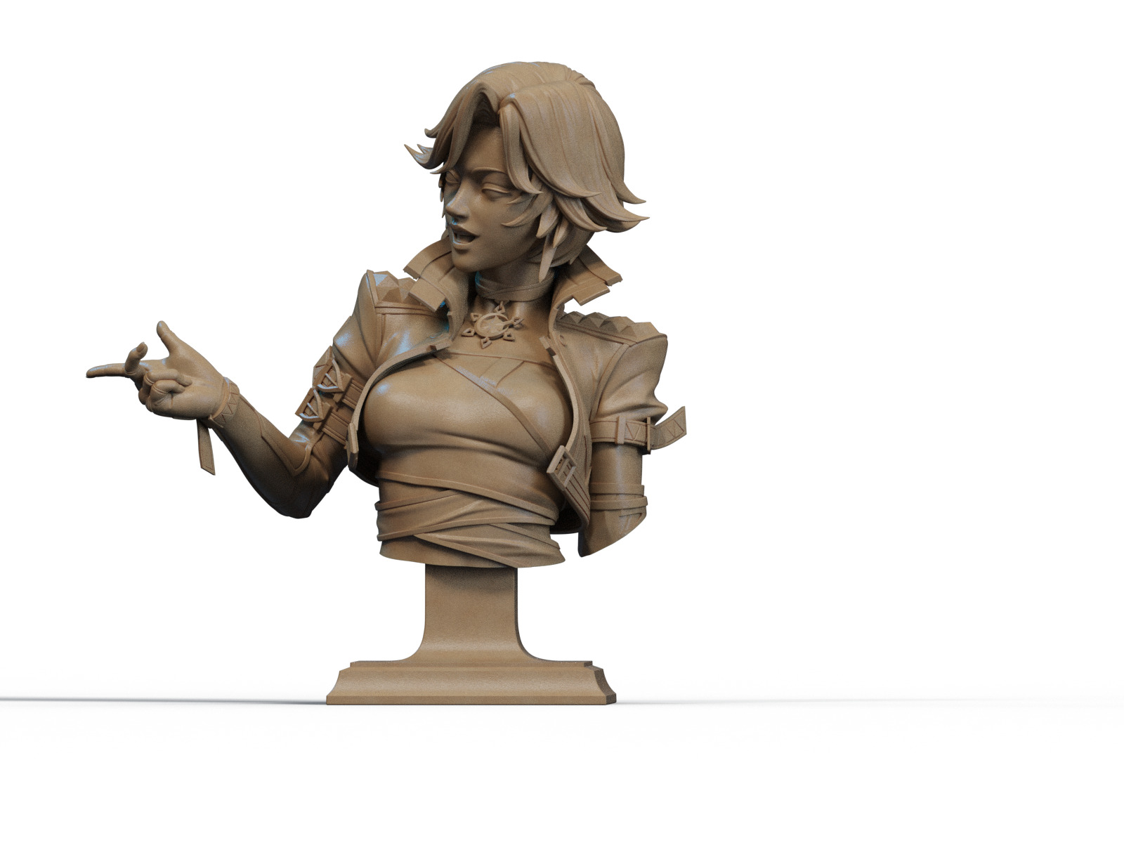 Luna Snow Bust 3D Print 3D print model_1