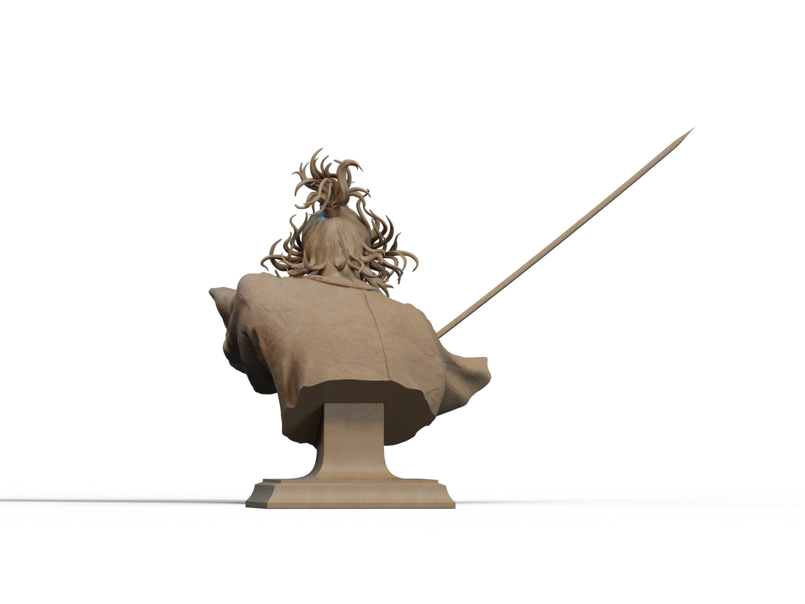 Musashi Miyamoto Bust 3D Print 3D print model_2