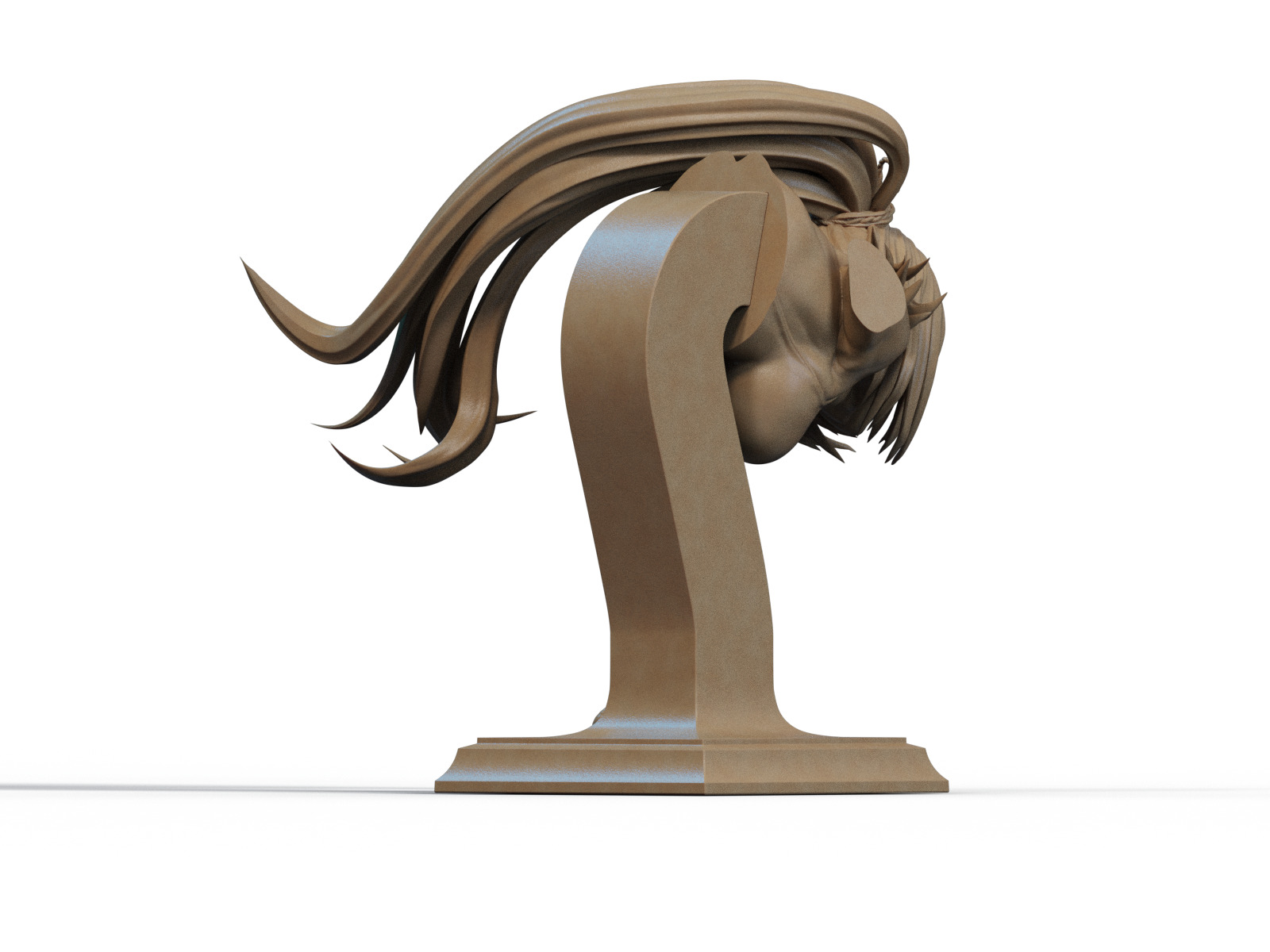 Yoruichi Bust 3D Print 3D print model_2