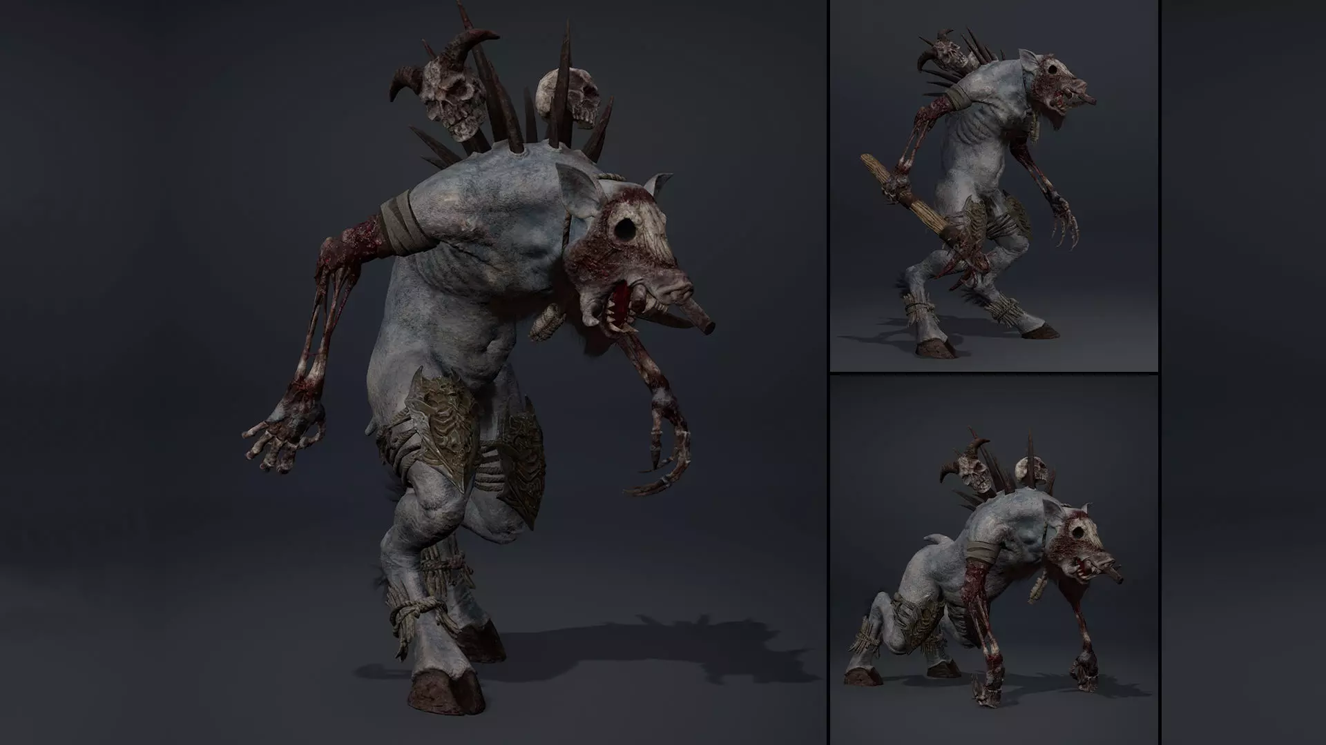 Thunderhowl Damaged Low-poly 3D model