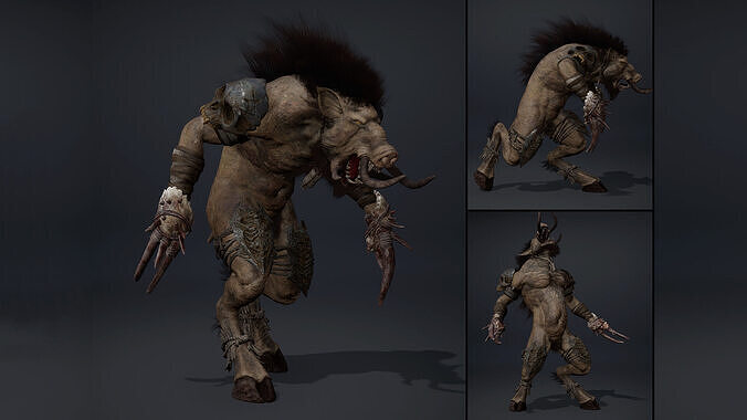 Thunderhowl Fatty Brutal Low-poly 3D model