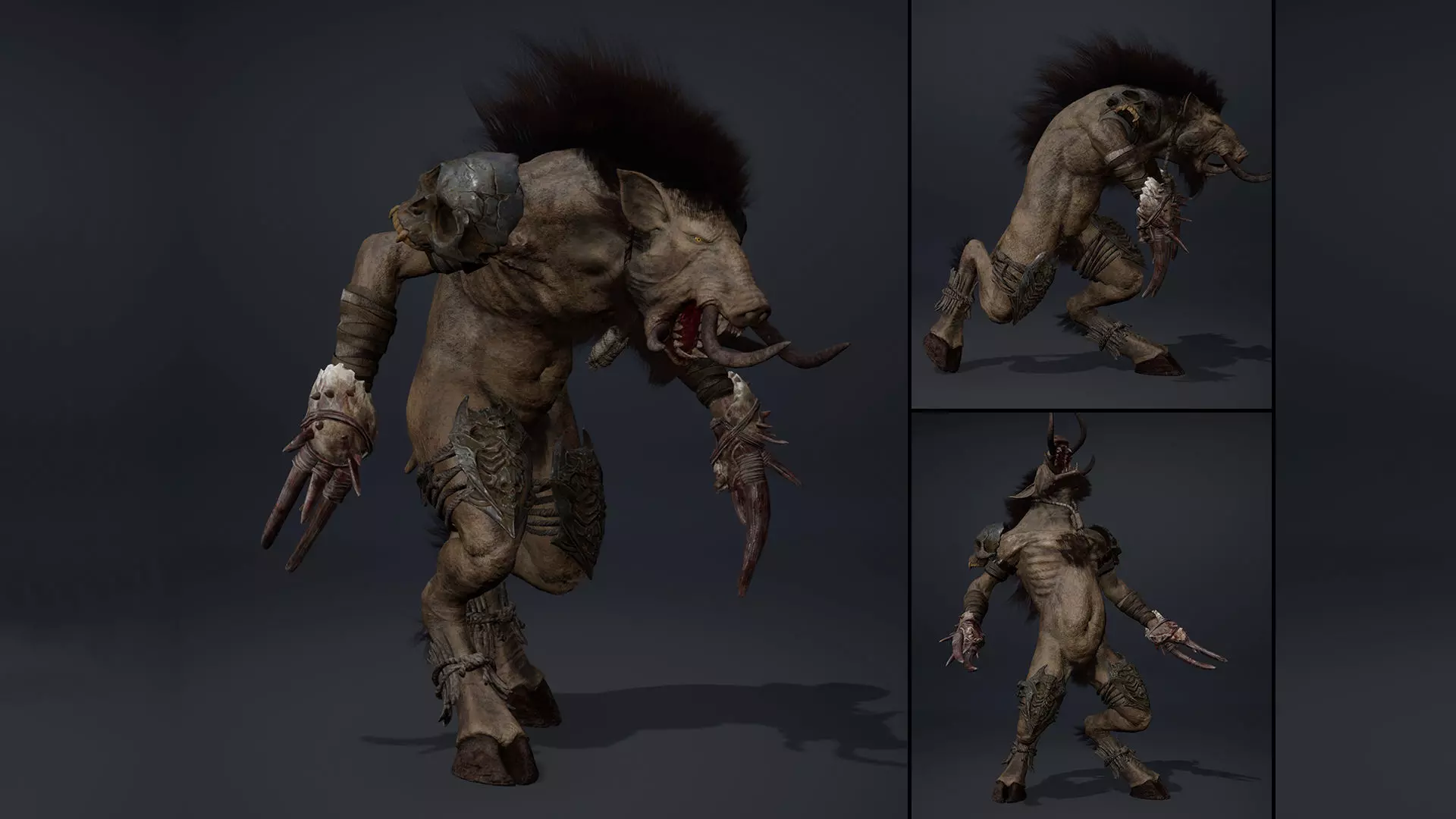 Thunderhowl Fatty Low-poly 3D model