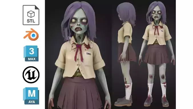 Zombie Schoolgirl